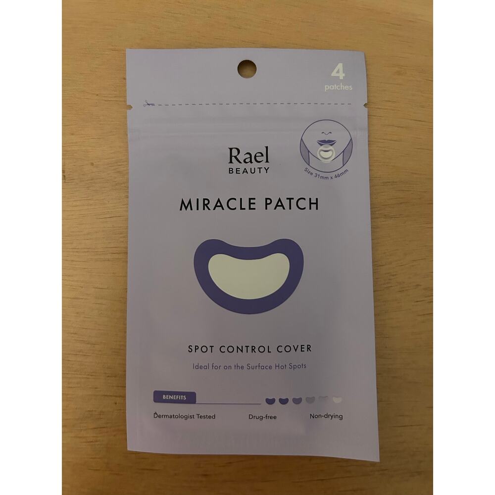 New 4ct Rael Beauty Miracle Hydrocolloid Patch Spot Control Acne Patches